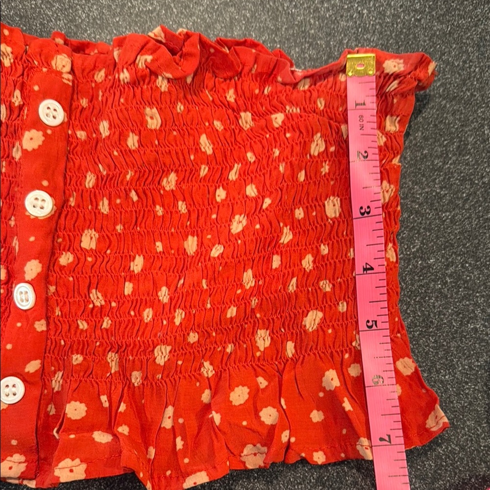 Faithfull the Brand Red Floral Top - Picture 5 of 5